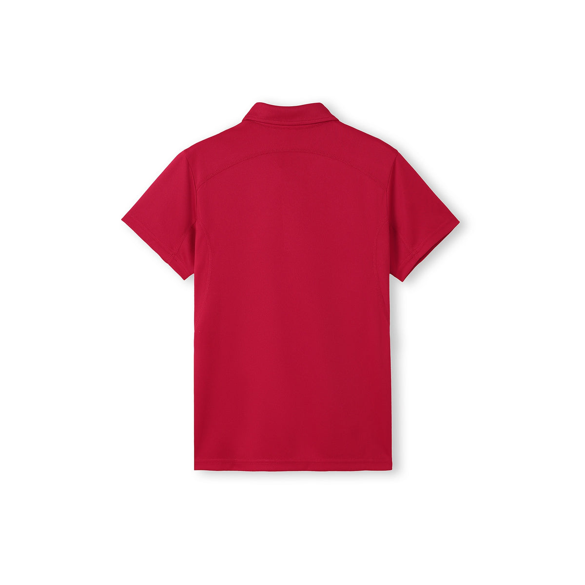 Kid's Accelerator Polyester Polo - Red - Back