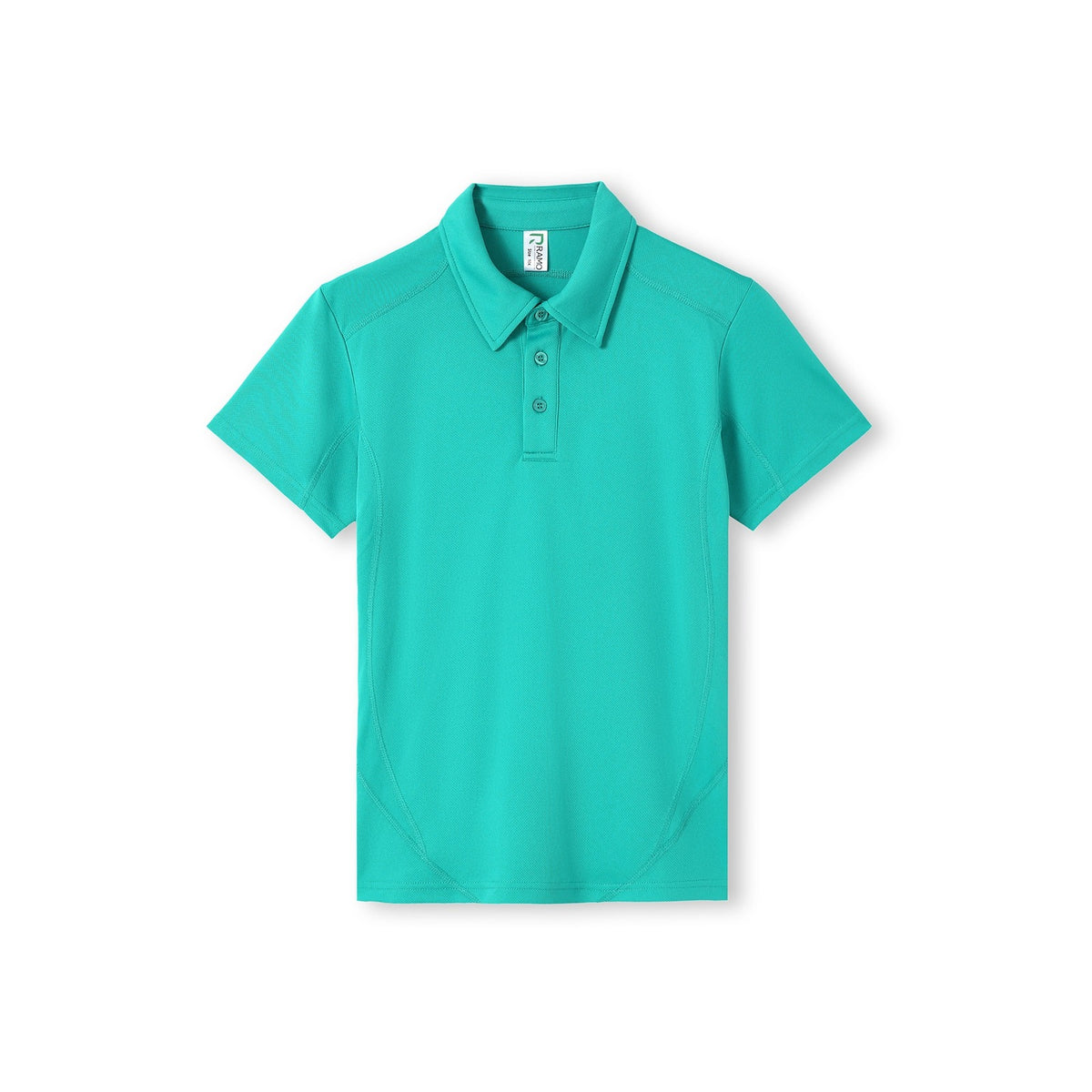Kid's Accelerator Polyester Polo - Turquoise - Front
