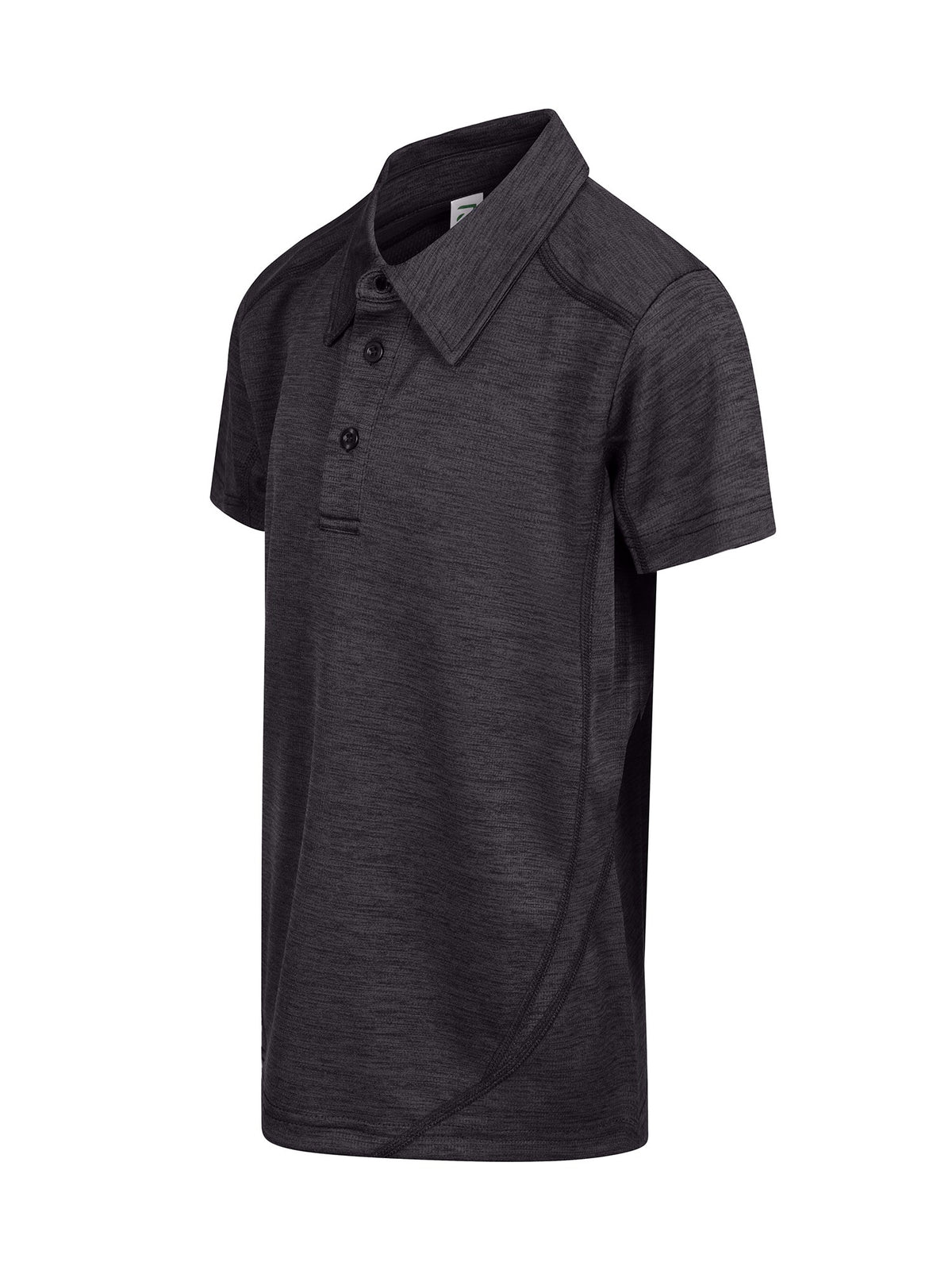 Kid's' Challenger 100% polyester  Polo - Dark Marl - Side