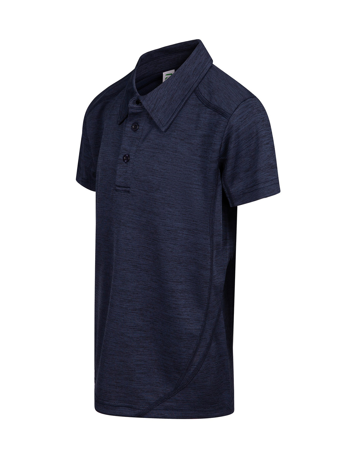 Kid's' Challenger 100% polyester  Polo - Navy Marl - Side