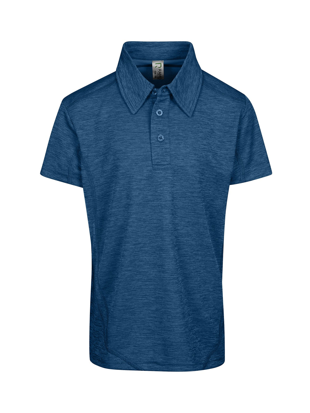 Kid's' Challenger 100% polyester  Polo - Teal Marl - Front