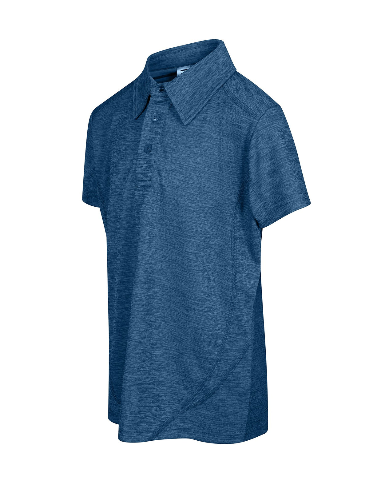 Kid's' Challenger 100% polyester  Polo - Teal Marl - Side