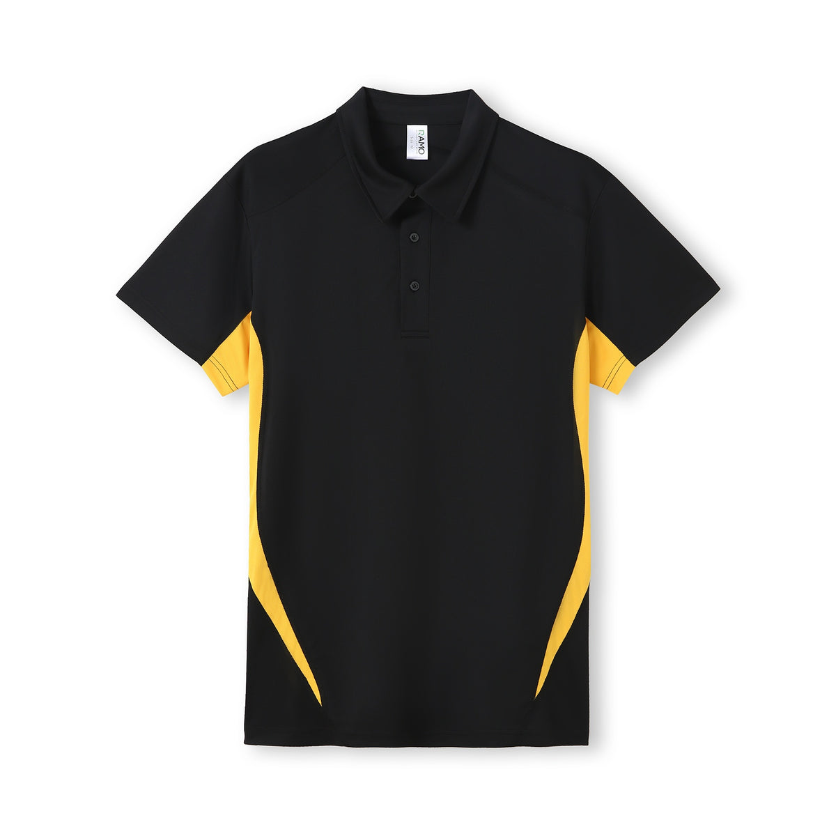 Men's Accelerator Polyester Polo - Black/Gold
