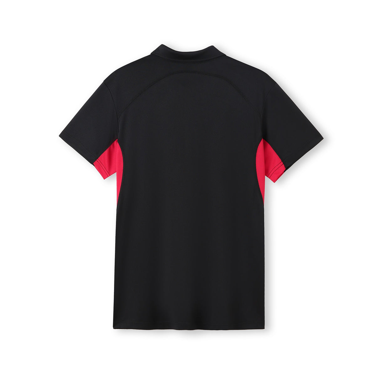 Men's Accelerator Polyester Polo - Black/Red - Back