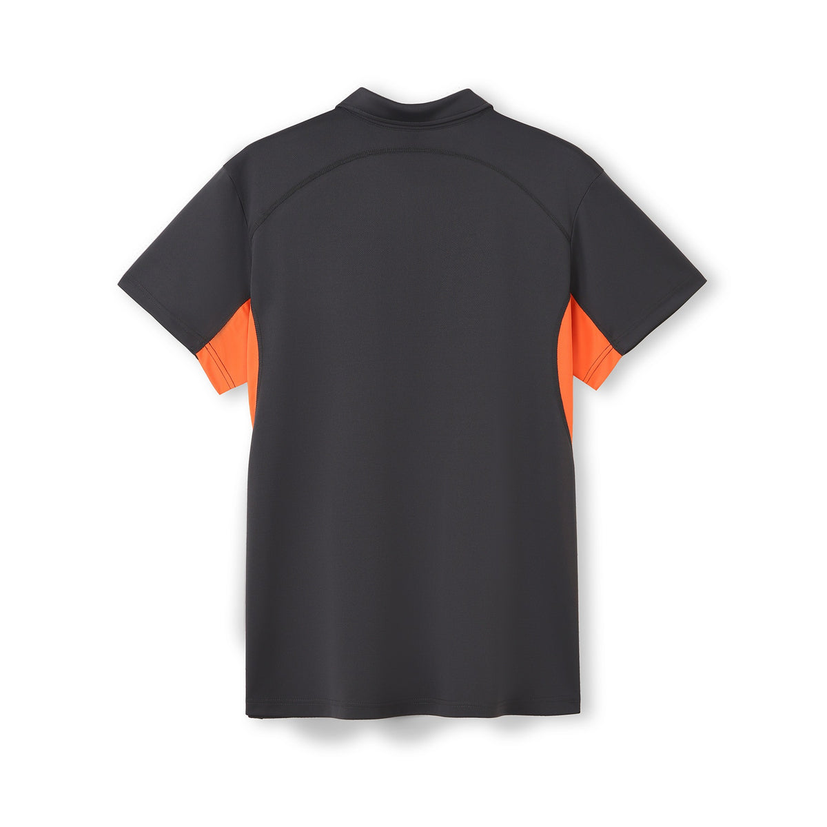 Men's Accelerator Polyester Polo - Charcoal/Orange - Back