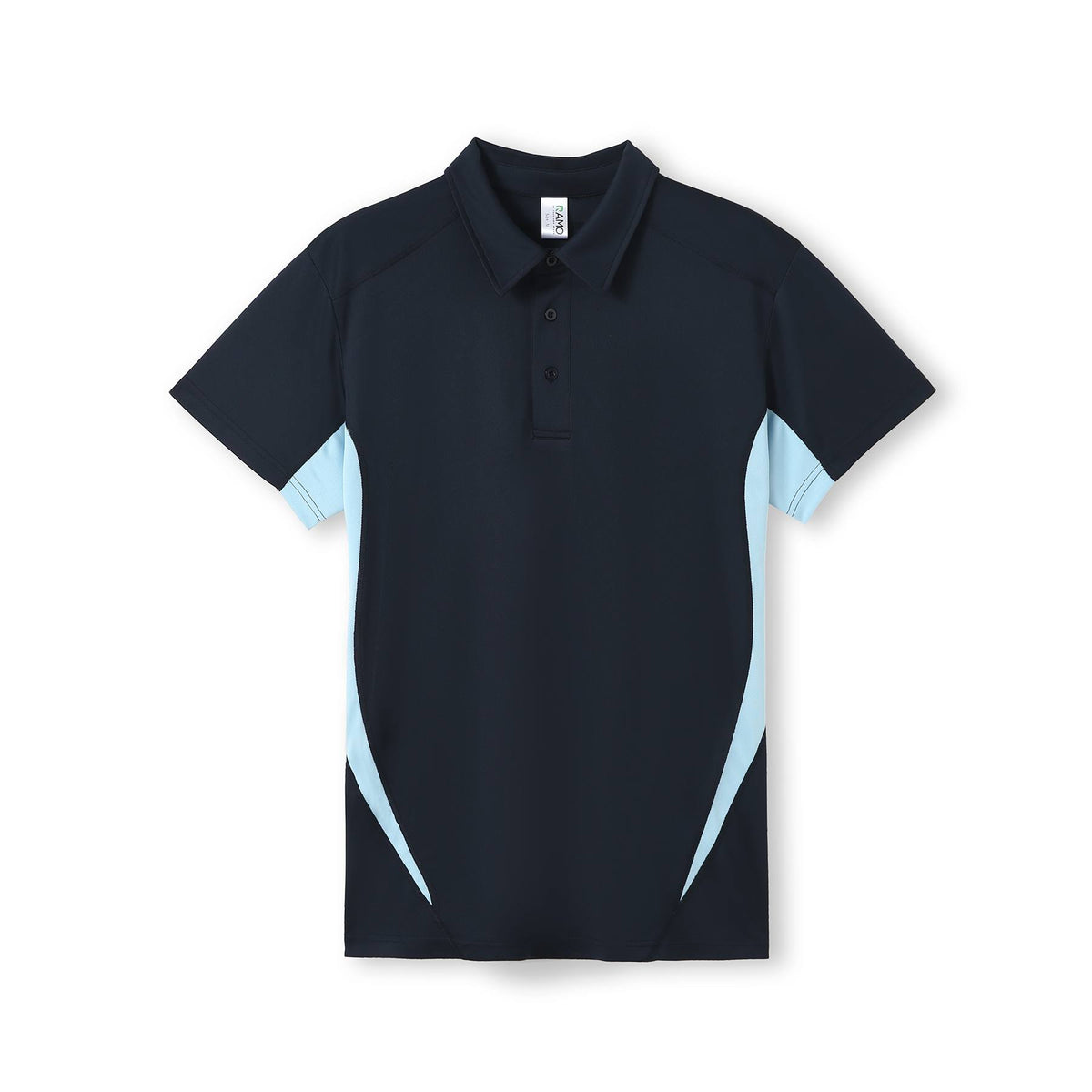 Men's Accelerator Polyester Polo - Navy/Sky Blue