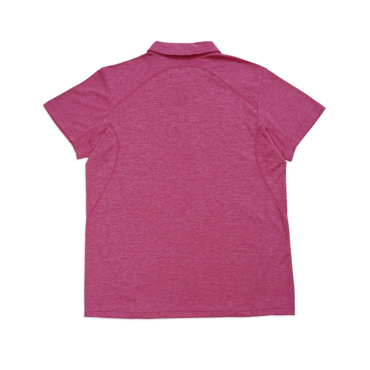 Mens' / Unisex Challenger polyester  Polo - Hot Pink Marl - Back