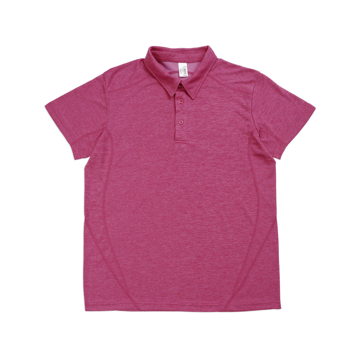 Mens' / Unisex Challenger polyester  Polo - Hot Pink Marl - Front