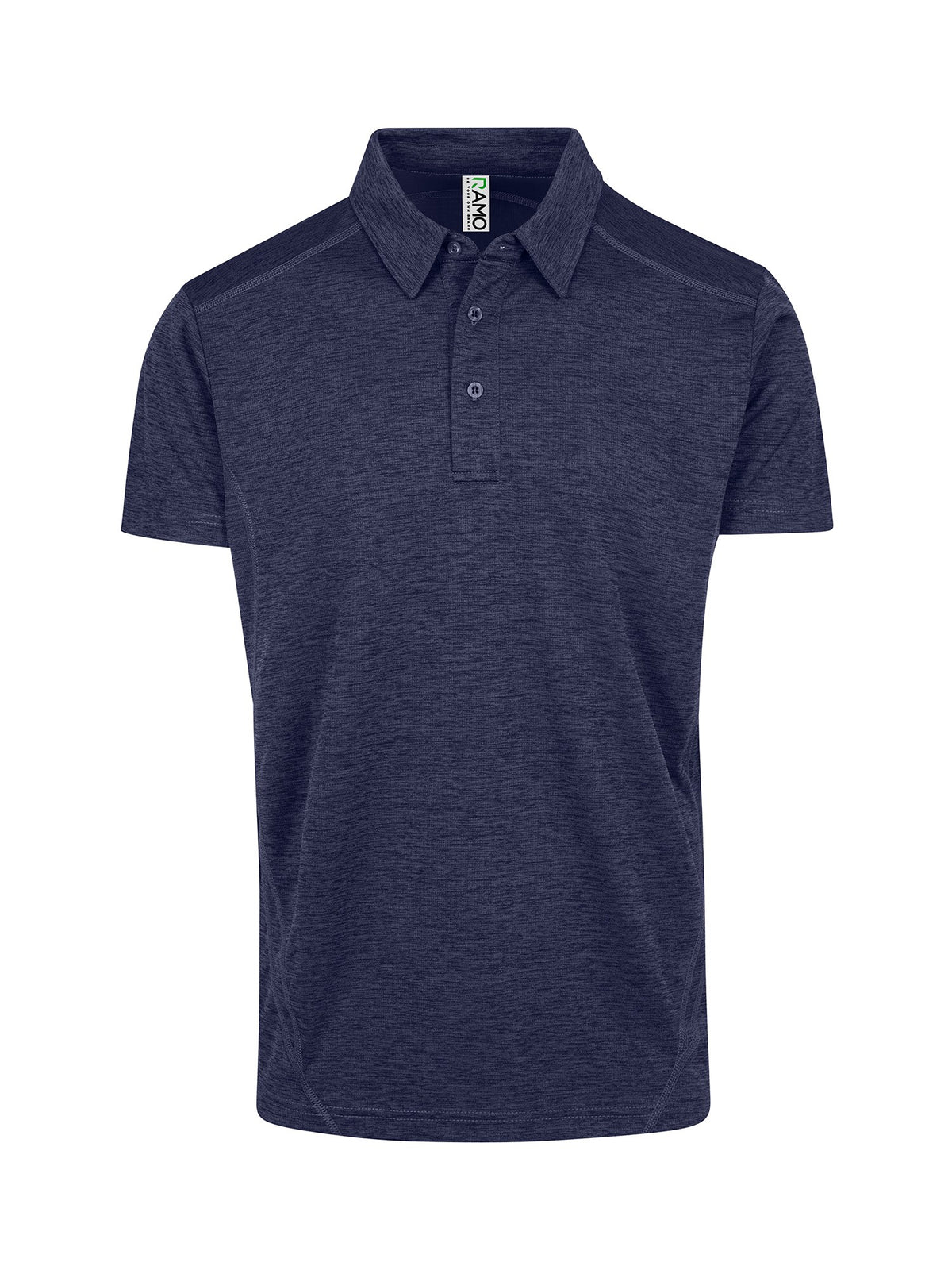 Mens' / Unisex Challenger polyester  Polo - Navy Marl - Front