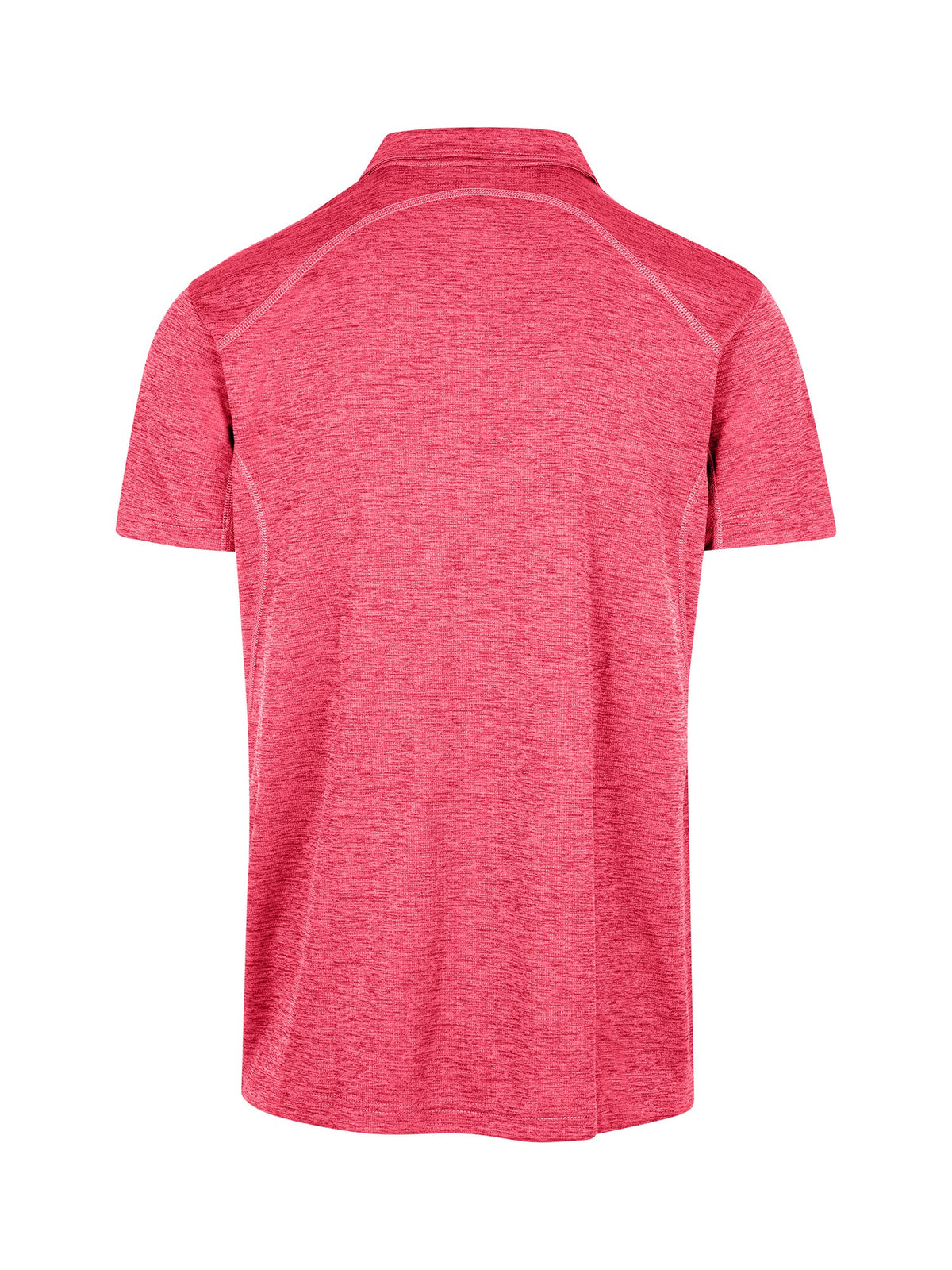 Mens' / Unisex Challenger polyester  Polo - Red Marl - Back