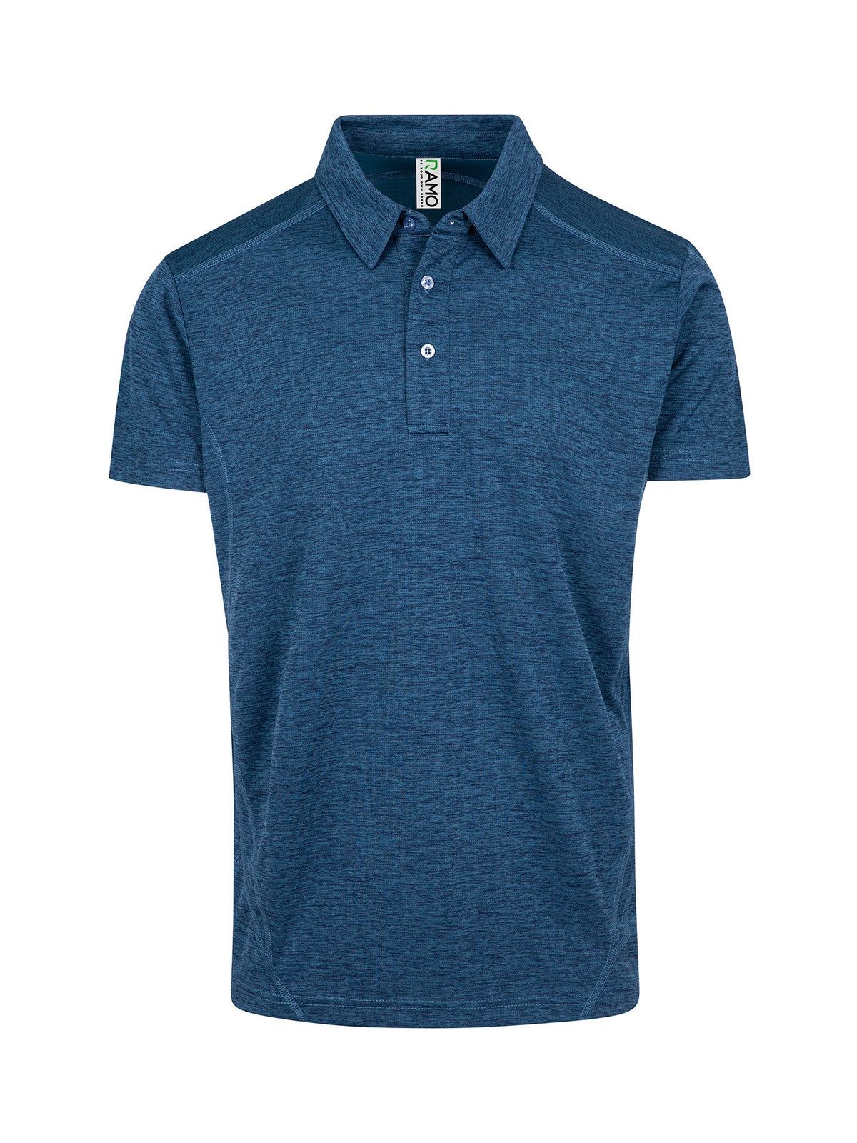 Mens' / Unisex Challenger polyester  Polo - Teal Marl - Front