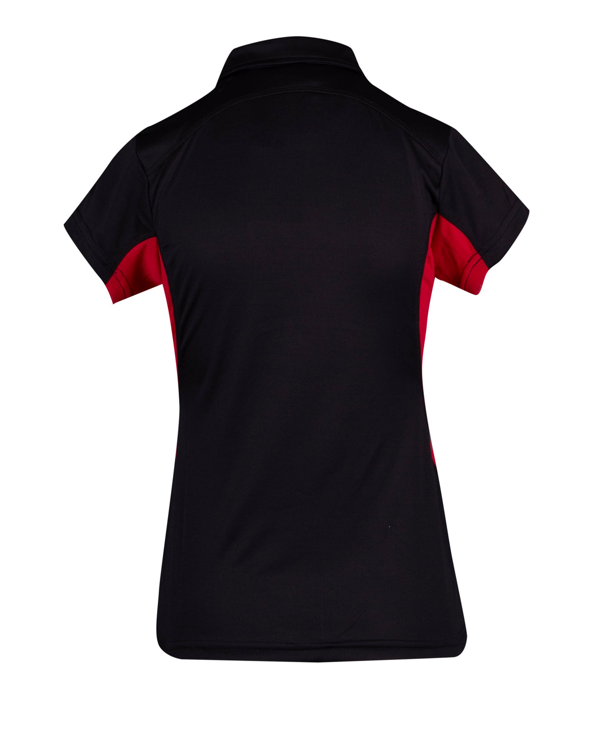 Women's Accelerator Polyester Polo - Black/Red - Back