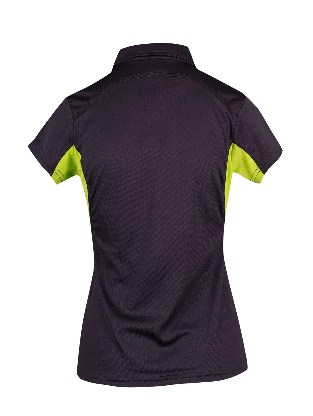 Women's Accelerator Polyester Polo - Charcoal/Lime - Back