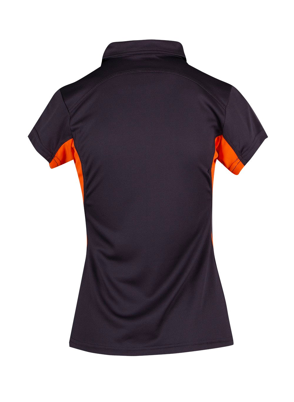 Women's Accelerator Polyester Polo - Charcoal/Orange - Back