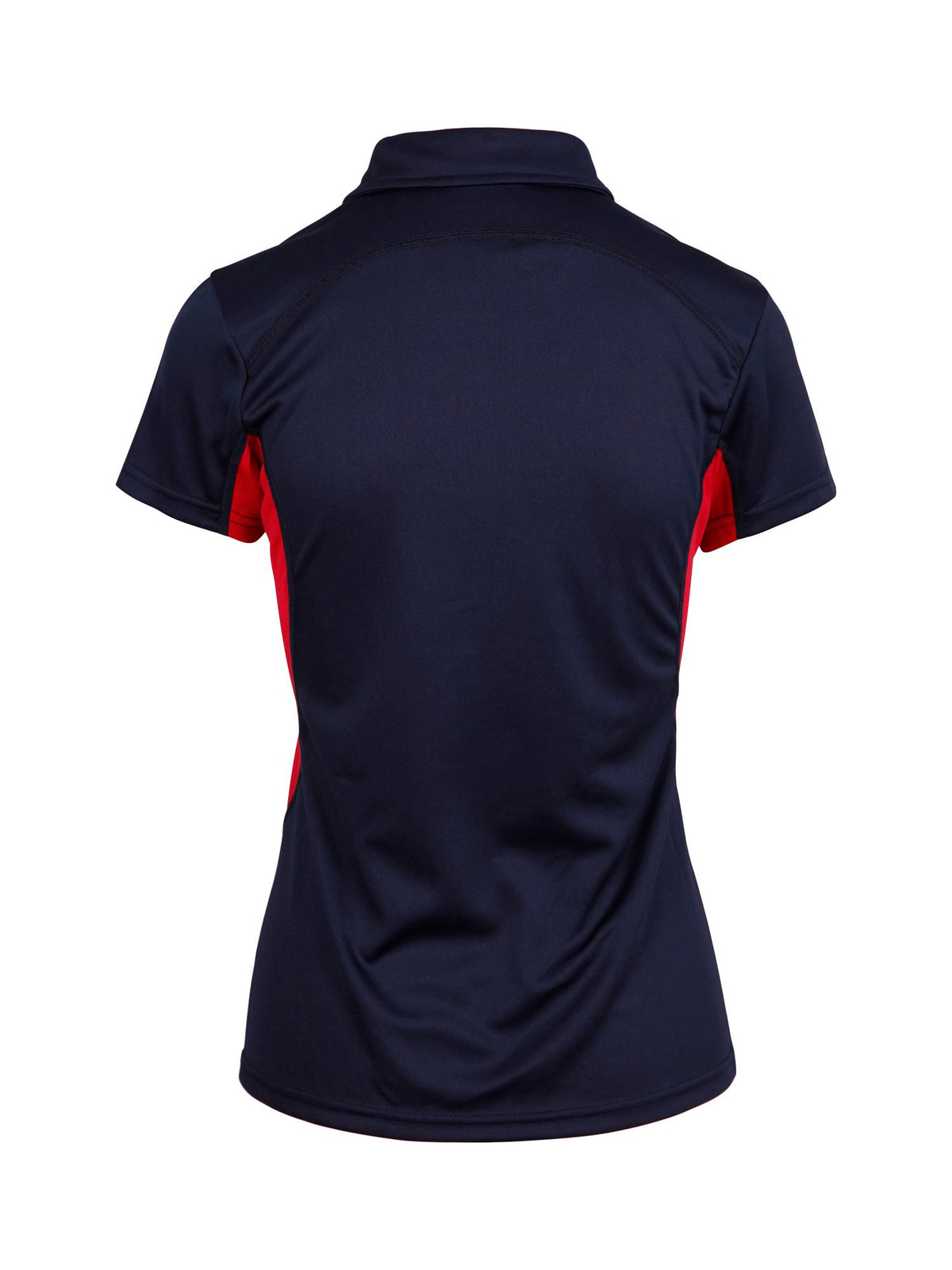 Women's Accelerator Polyester Polo - Navy/Red - Back