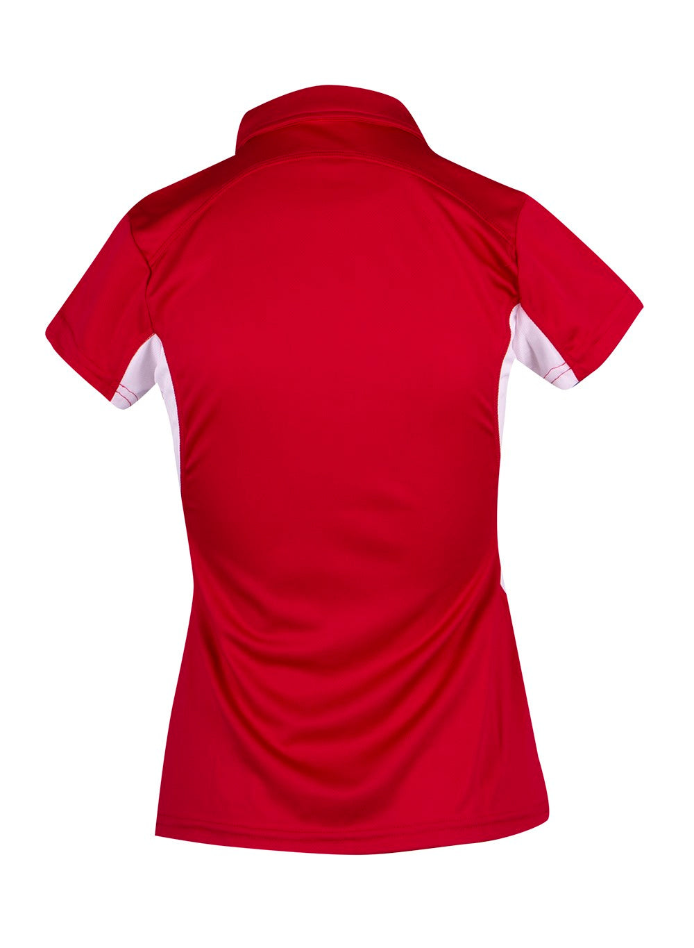 Women's Accelerator Polyester Polo - Red/White - Back