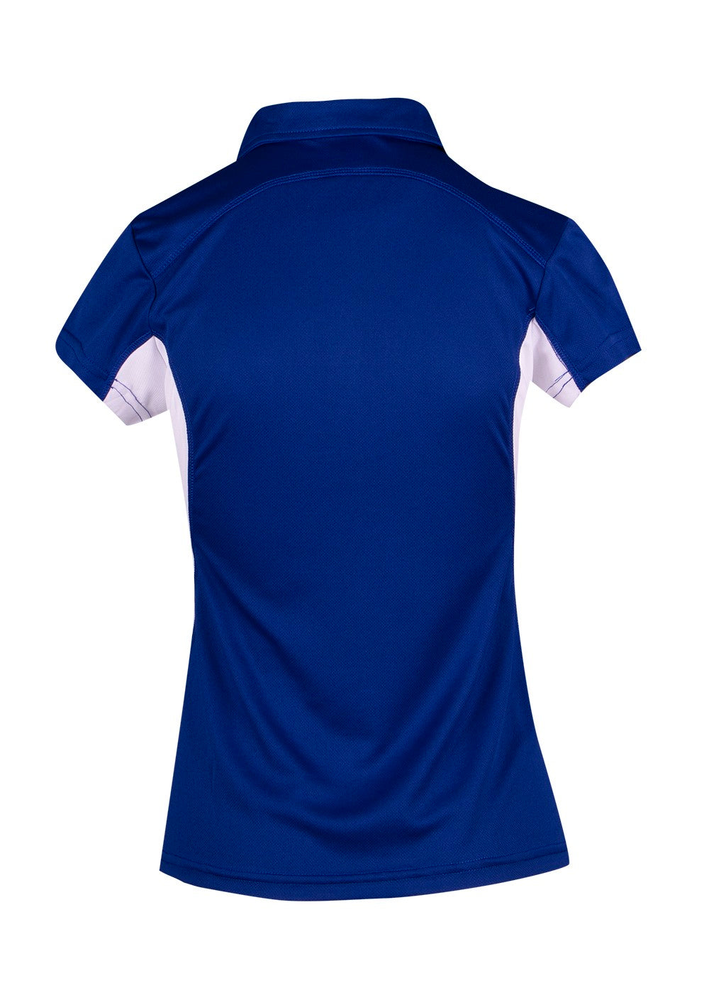 Women's Accelerator Polyester Polo - Royal/White - Back
