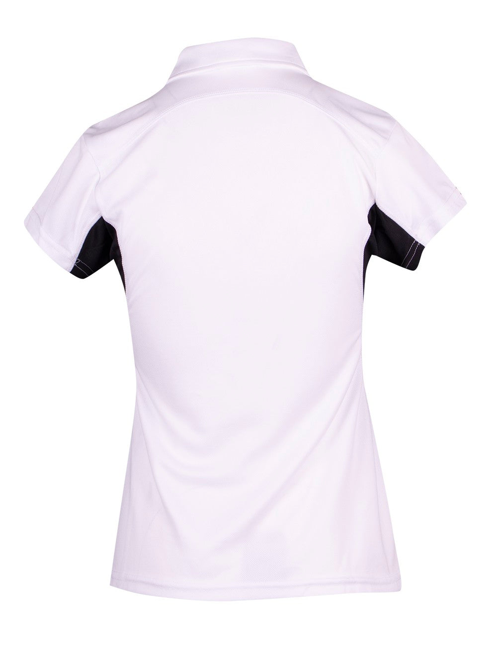 Women's Accelerator Polyester Polo - White/Black - Back