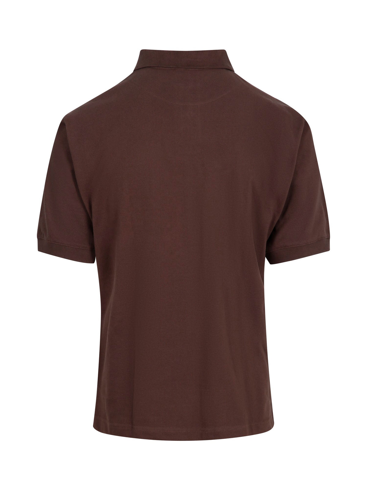 Men's Cotton  Pigment Dyed Polo - Brown - Back