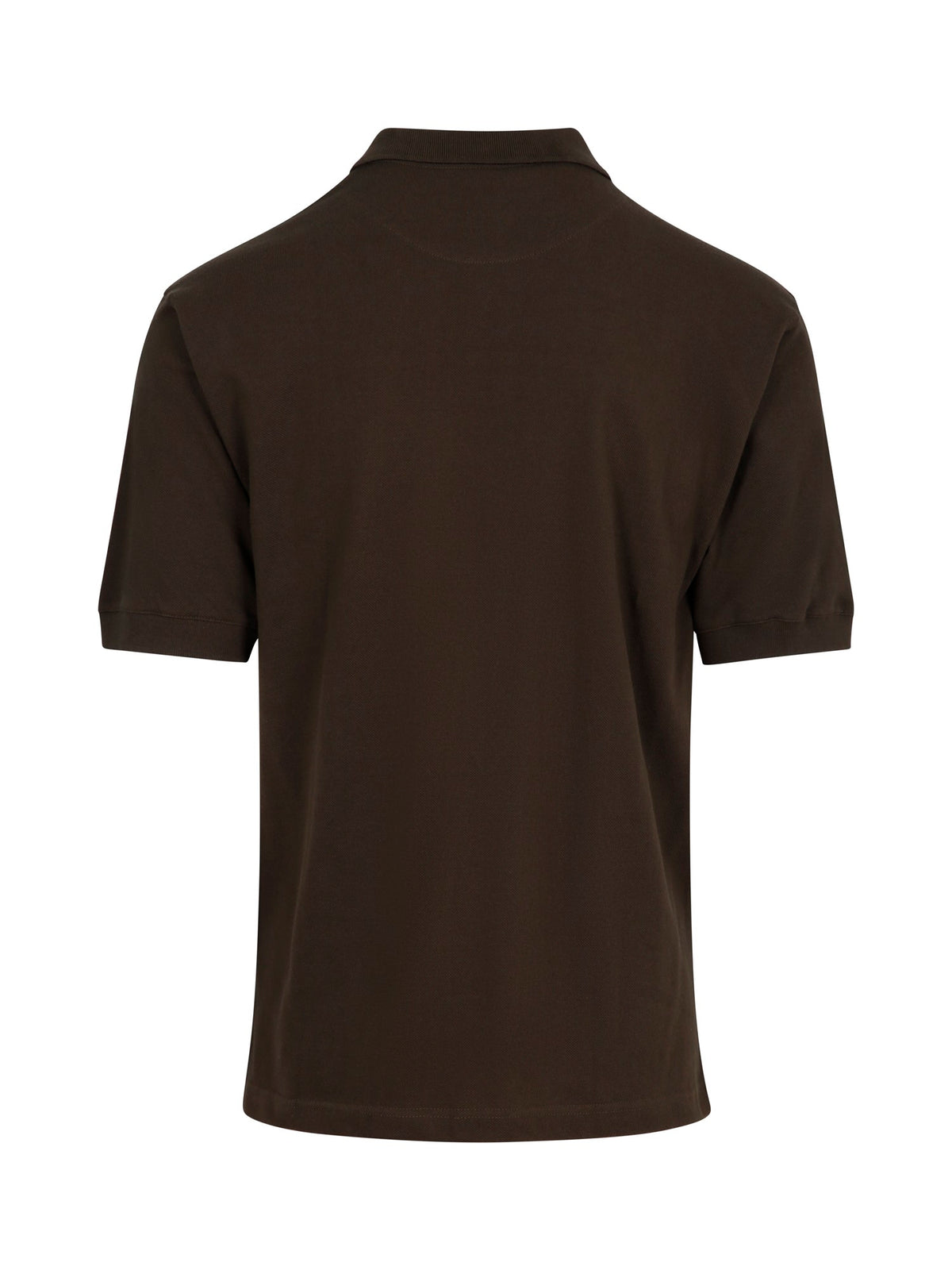Men's Cotton  Pigment Dyed Polo - Olive - Back
