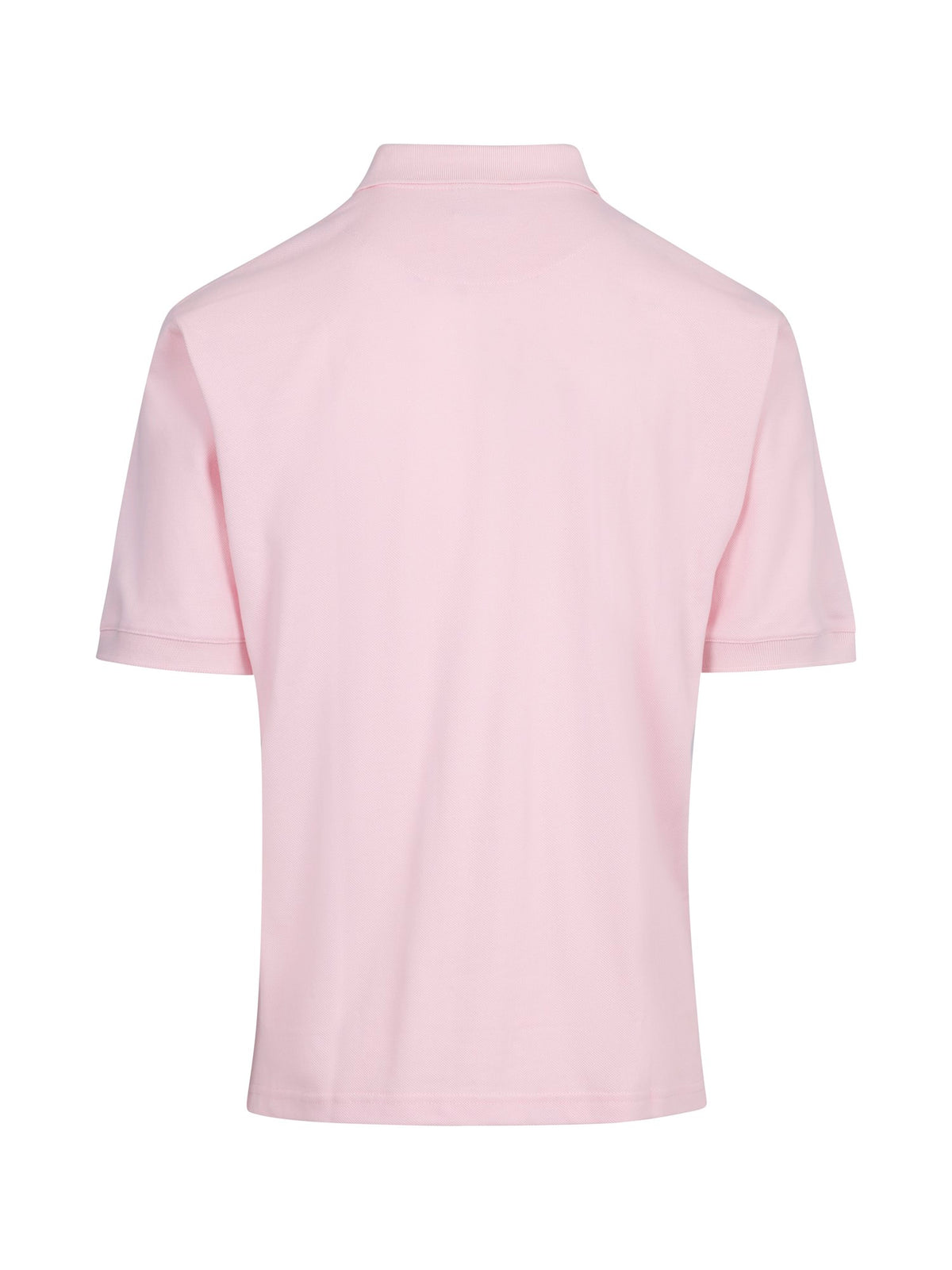 Men's Cotton  Pigment Dyed Polo - Pink - Back