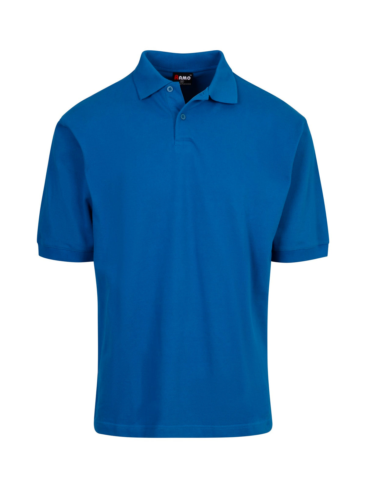Men's Cotton  Pigment Dyed Polo - Sapphire - Front