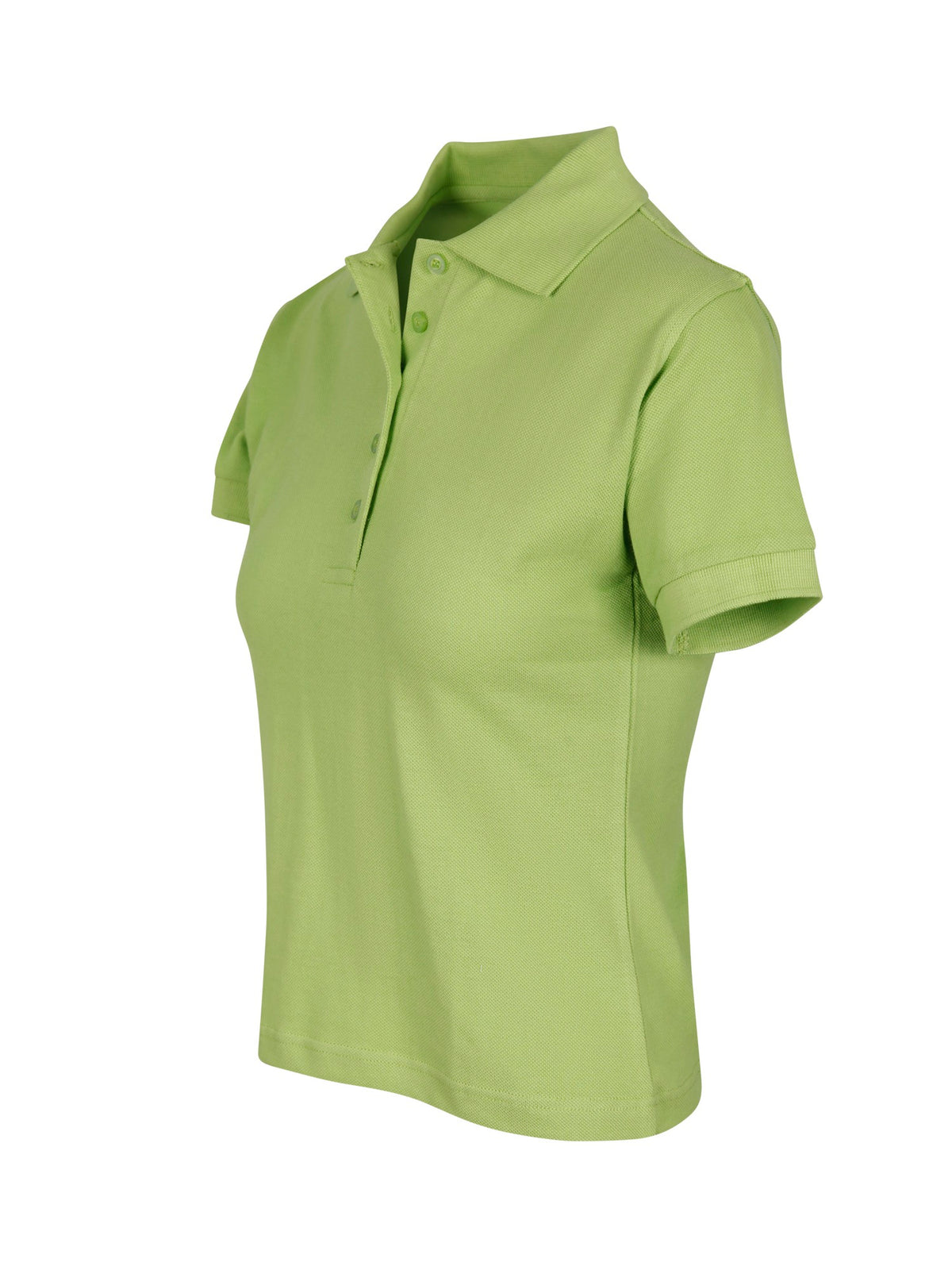 Women's Cotton  Pigment Dyed Polo - Lime - Side