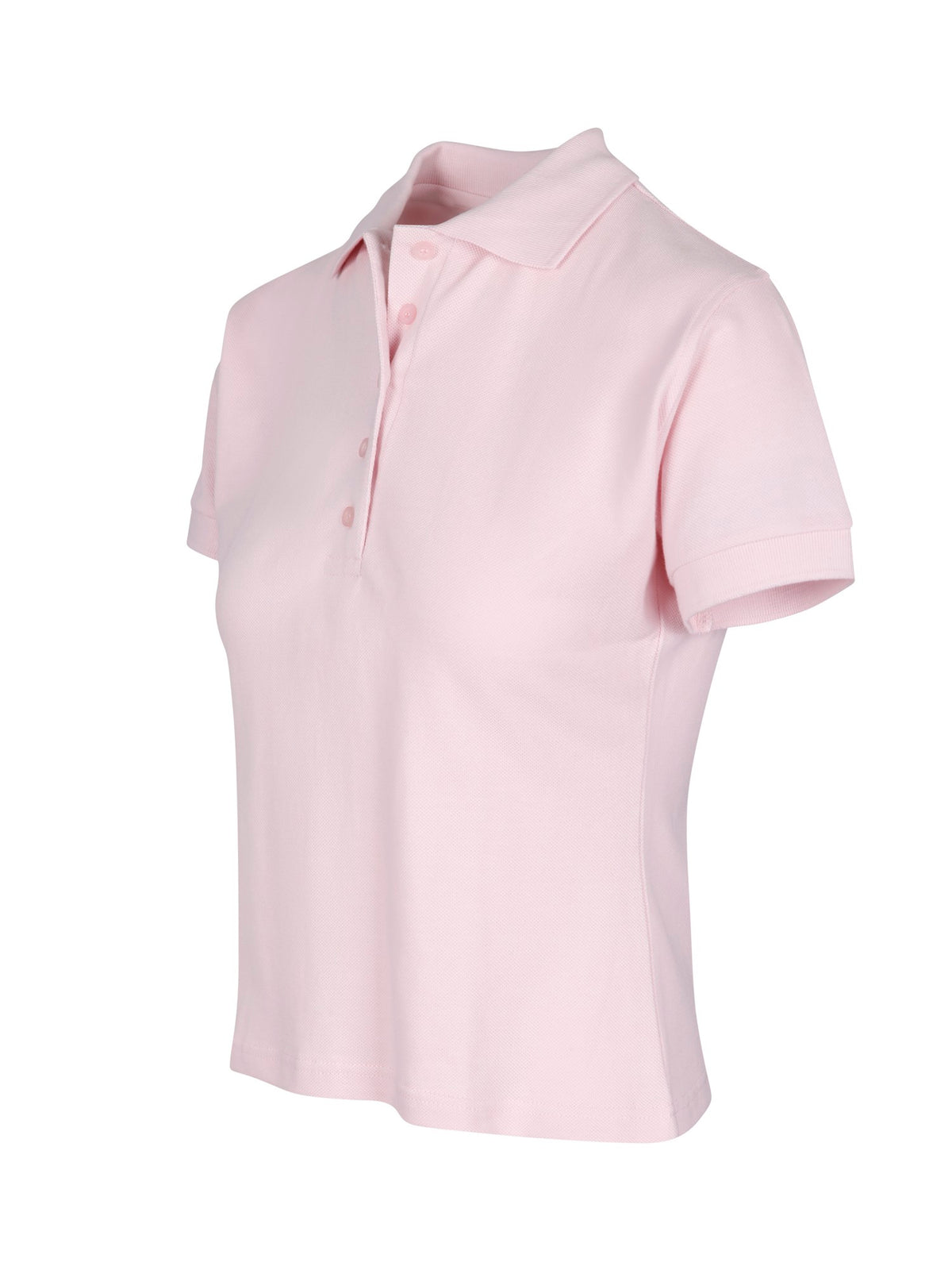 Women's Cotton  Pigment Dyed Polo - Pink - Side