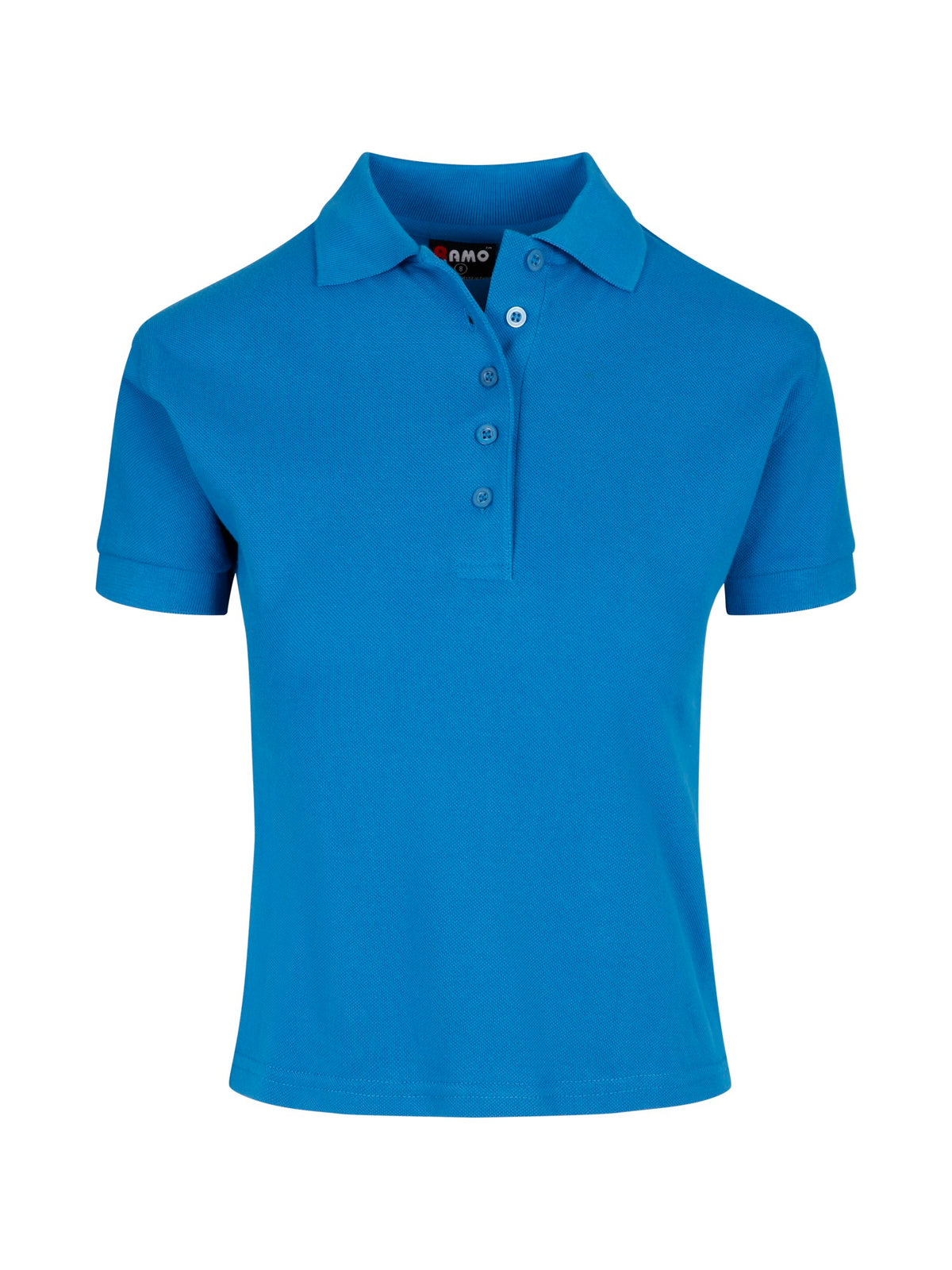 Women's Cotton  Pigment Dyed Polo - Sapphire - Front