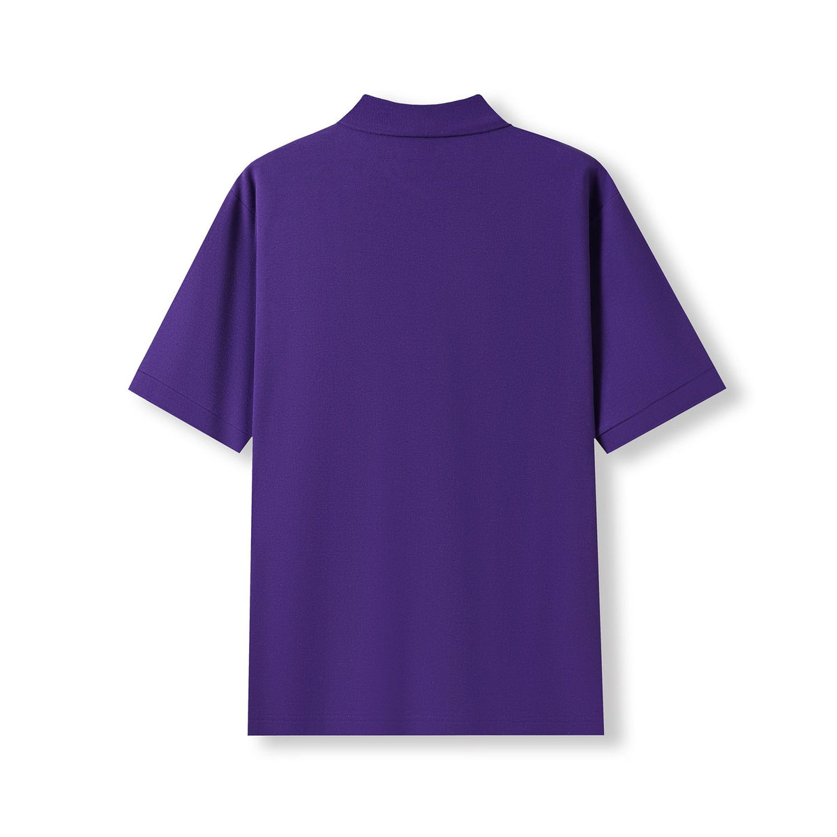 Men's Cotton Pique Knit Polo - Grape - Back
