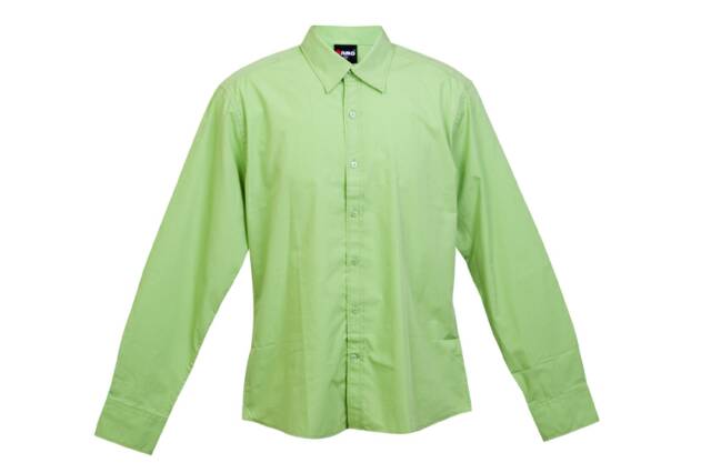 Mens Long Sleeve Shirts - Lime - Front