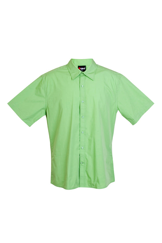 Mens Short Sleeve Shirts - Lime - Front