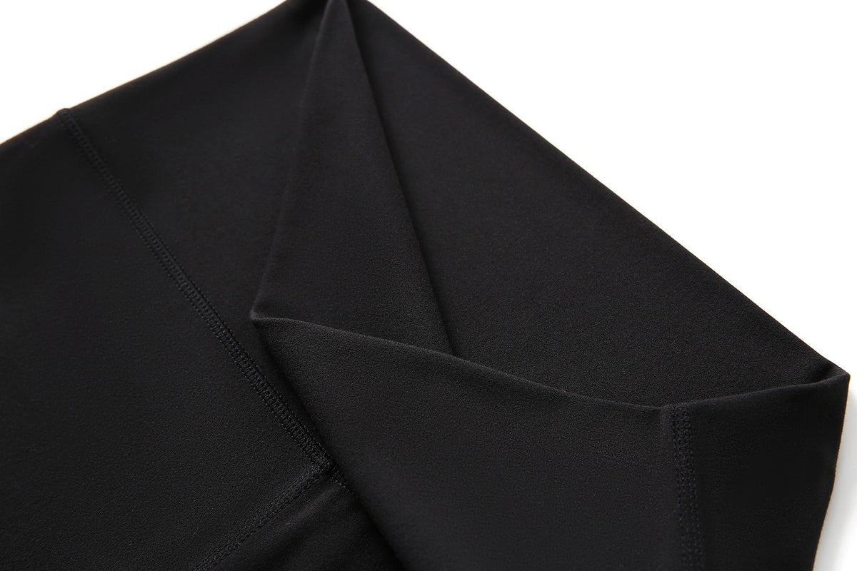 Womens High Rise Legging Shorts - Black - View