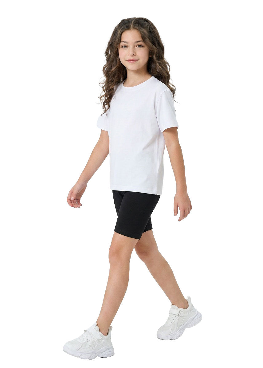 Girl's Cotton Spandex Shorts - view