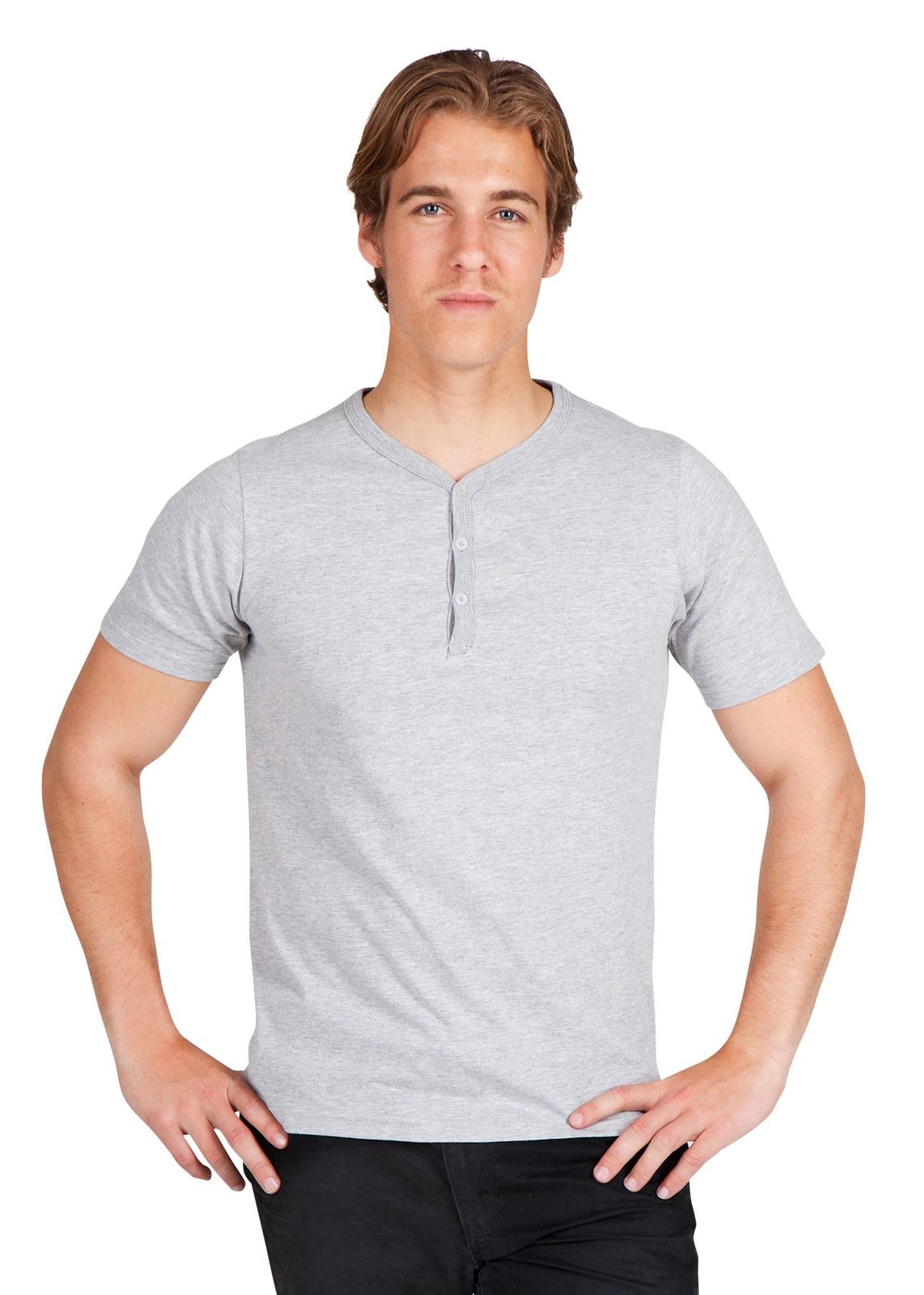 Men's Henley T-shirt - view