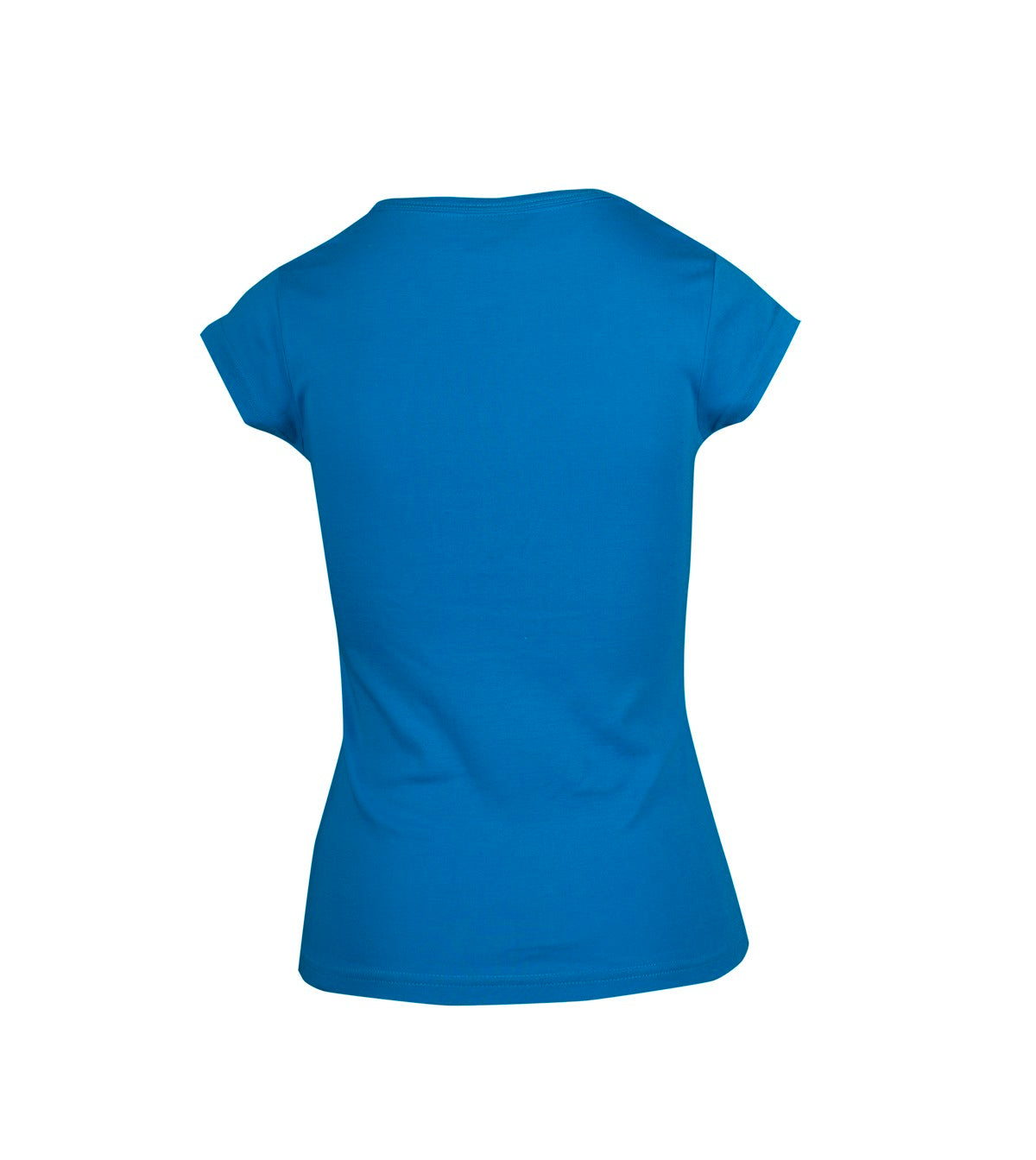 Women's Henley T-shirt - Azure - Back