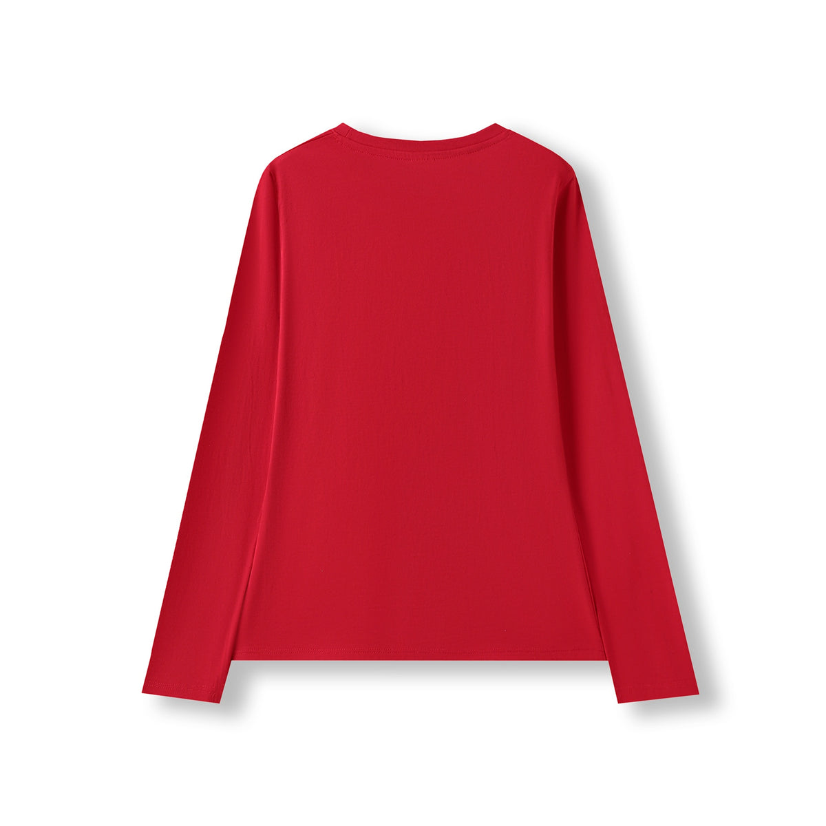 Women's Long Sleeve T-shirt - Red - Back
