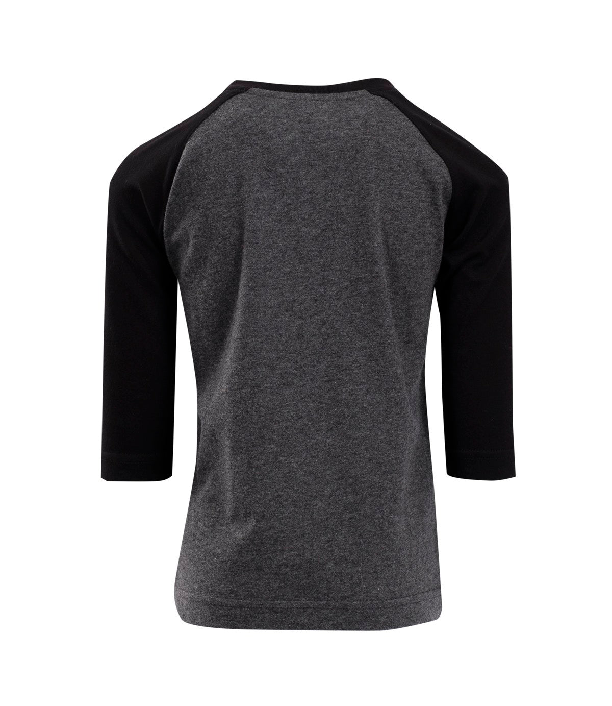 Kids 3/4 Raglan Sleeve T-shirt - Dark Marl/Black - Back