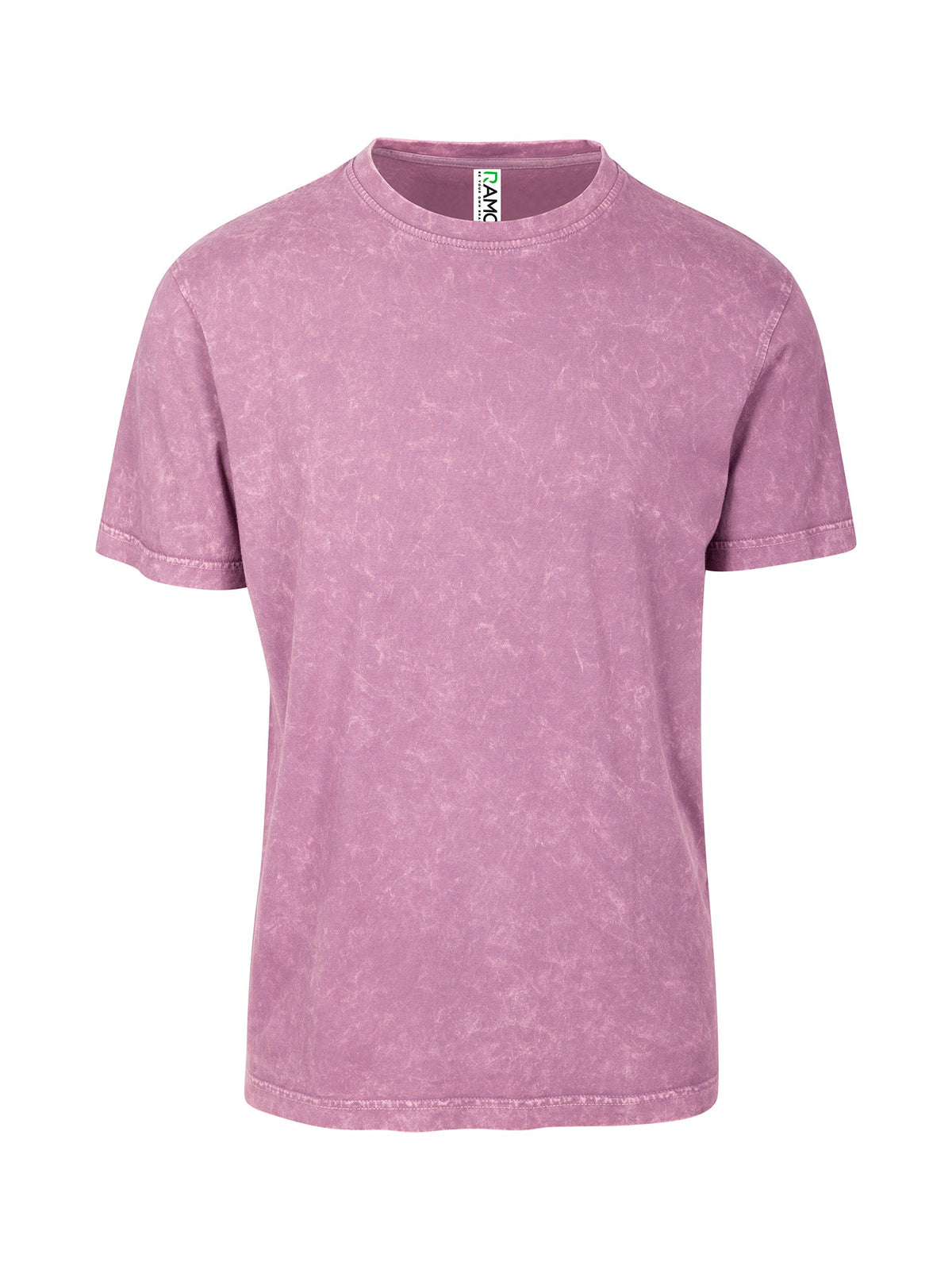 Men's / Unisex Stone Wash T-shirt - Mauve - Front