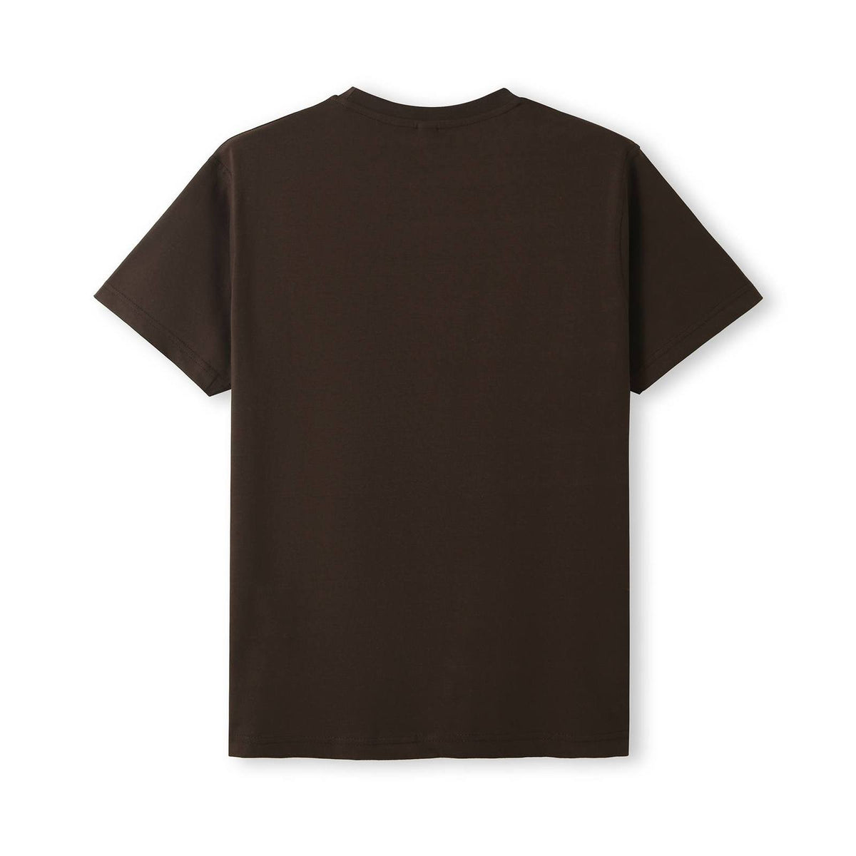 Men's / Unisex Modern Fit Tee - Brown - Back