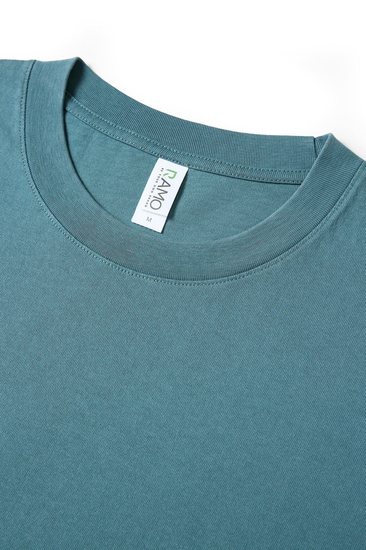 Unisex Heavy Weight Organic Cotton FADED Oversize Tshirt - Arctic Ocean Faded - View
