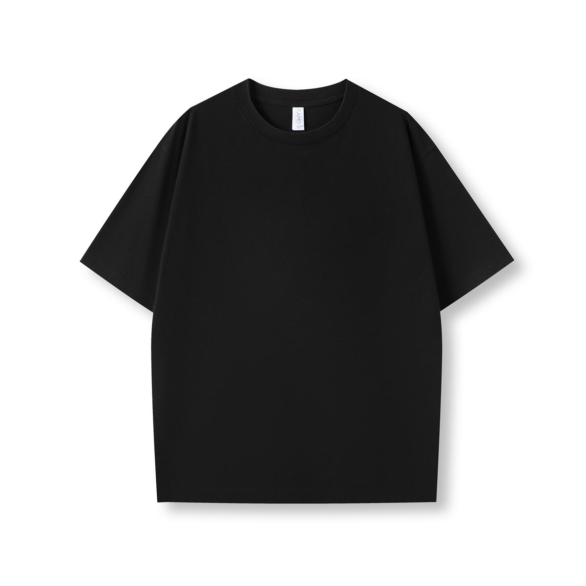 Unisex Heavy Weight Organic Cotton FADED Oversize Tshirt - Black Faded - Front