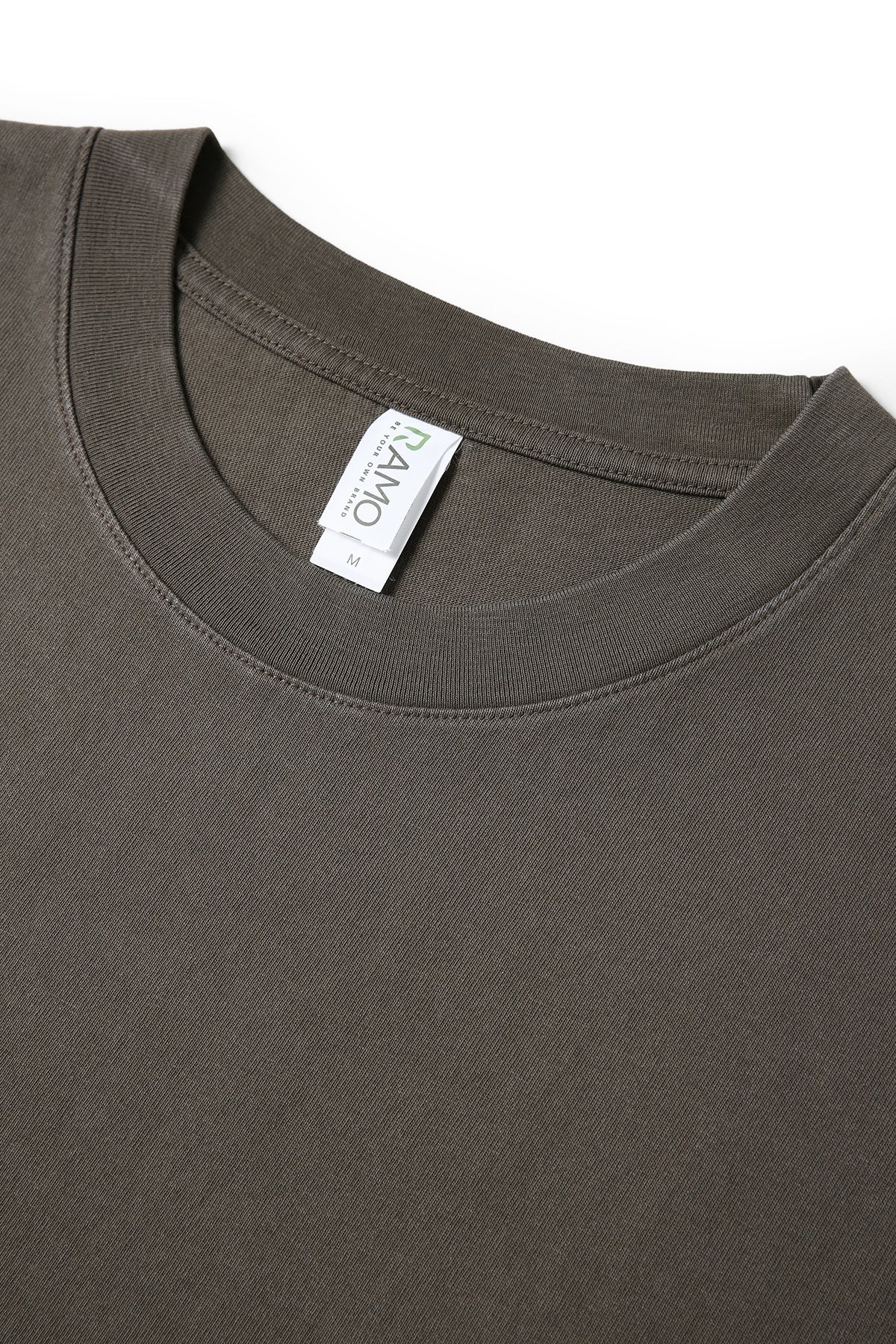 Unisex Heavy Weight Organic Cotton FADED Oversize Tshirt - Cappuccino Faded - View