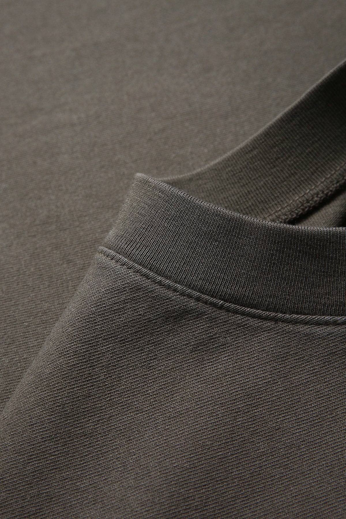 Unisex Heavy Weight Organic Cotton FADED Oversize Tshirt - Cappuccino Faded - View