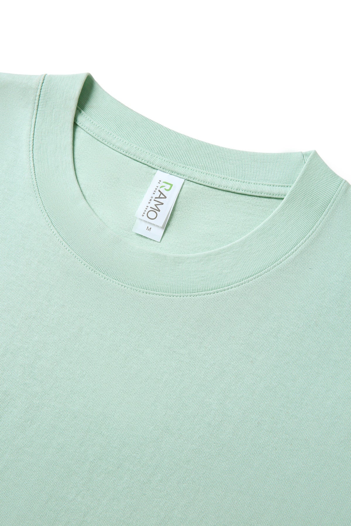 Unisex Heavy Weight Organic Cotton FADED Oversize Tshirt - Mint Faded - View