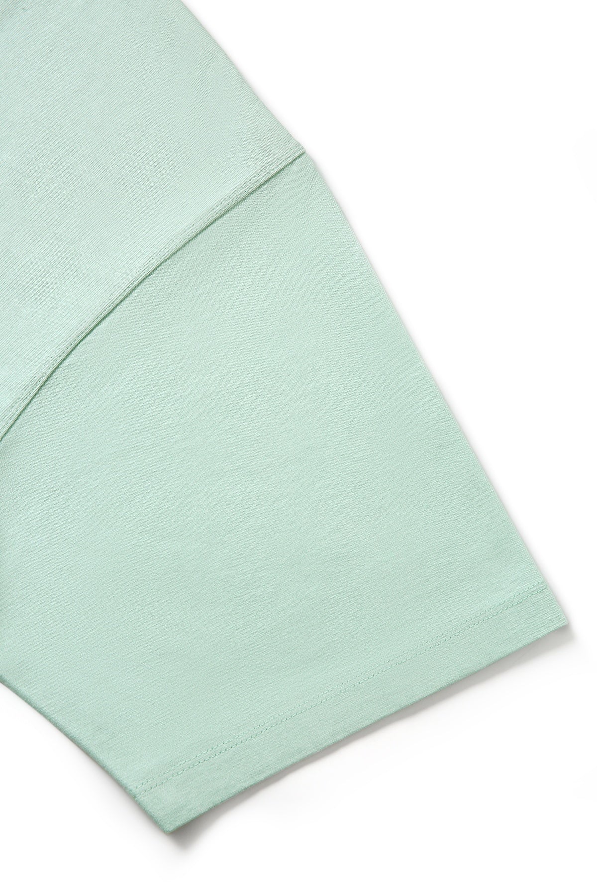 Unisex Heavy Weight Organic Cotton FADED Oversize Tshirt - Mint Faded - View