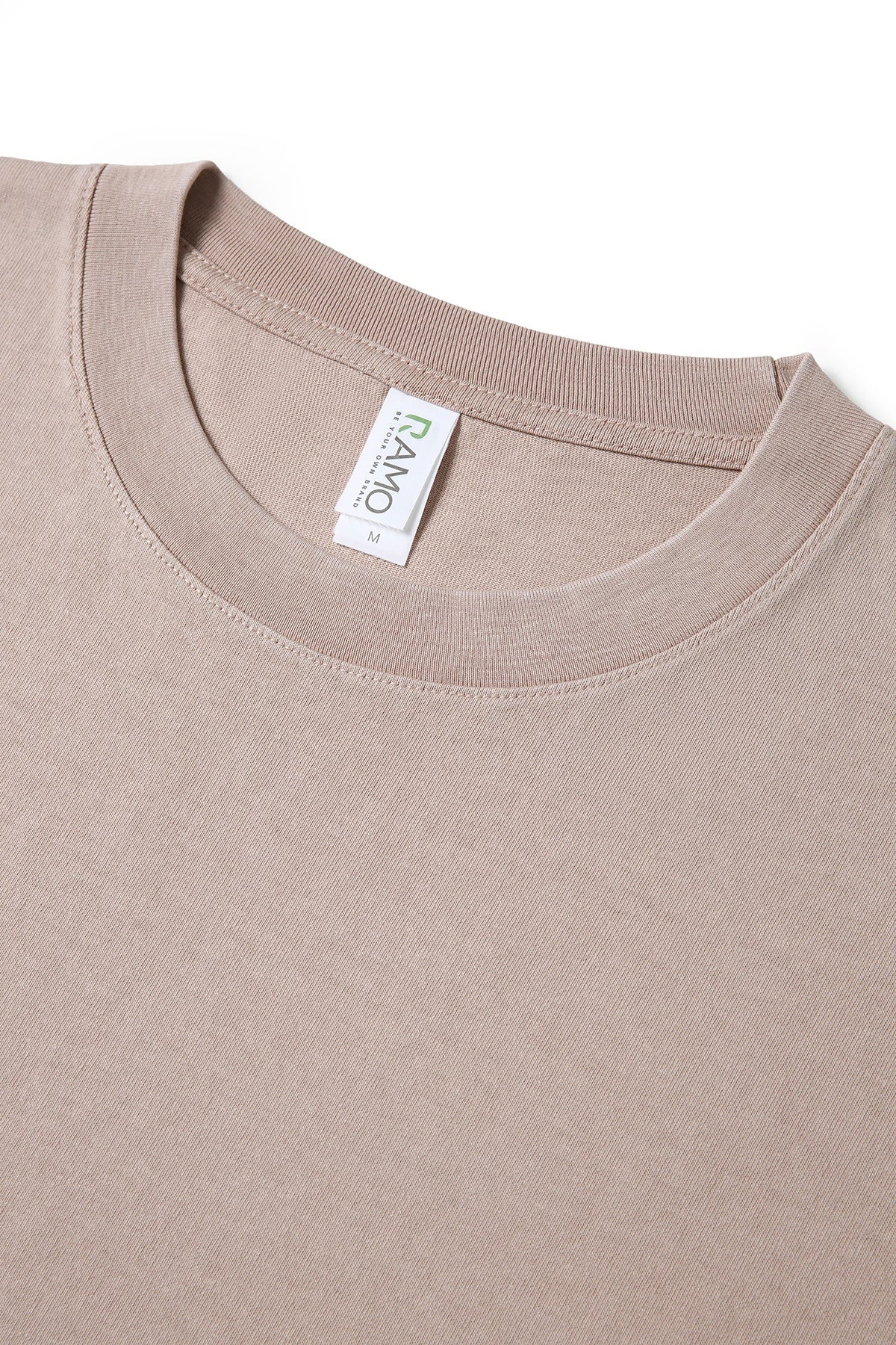 Unisex Heavy Weight Organic Cotton FADED Oversize Tshirt - Peach Faded - View
