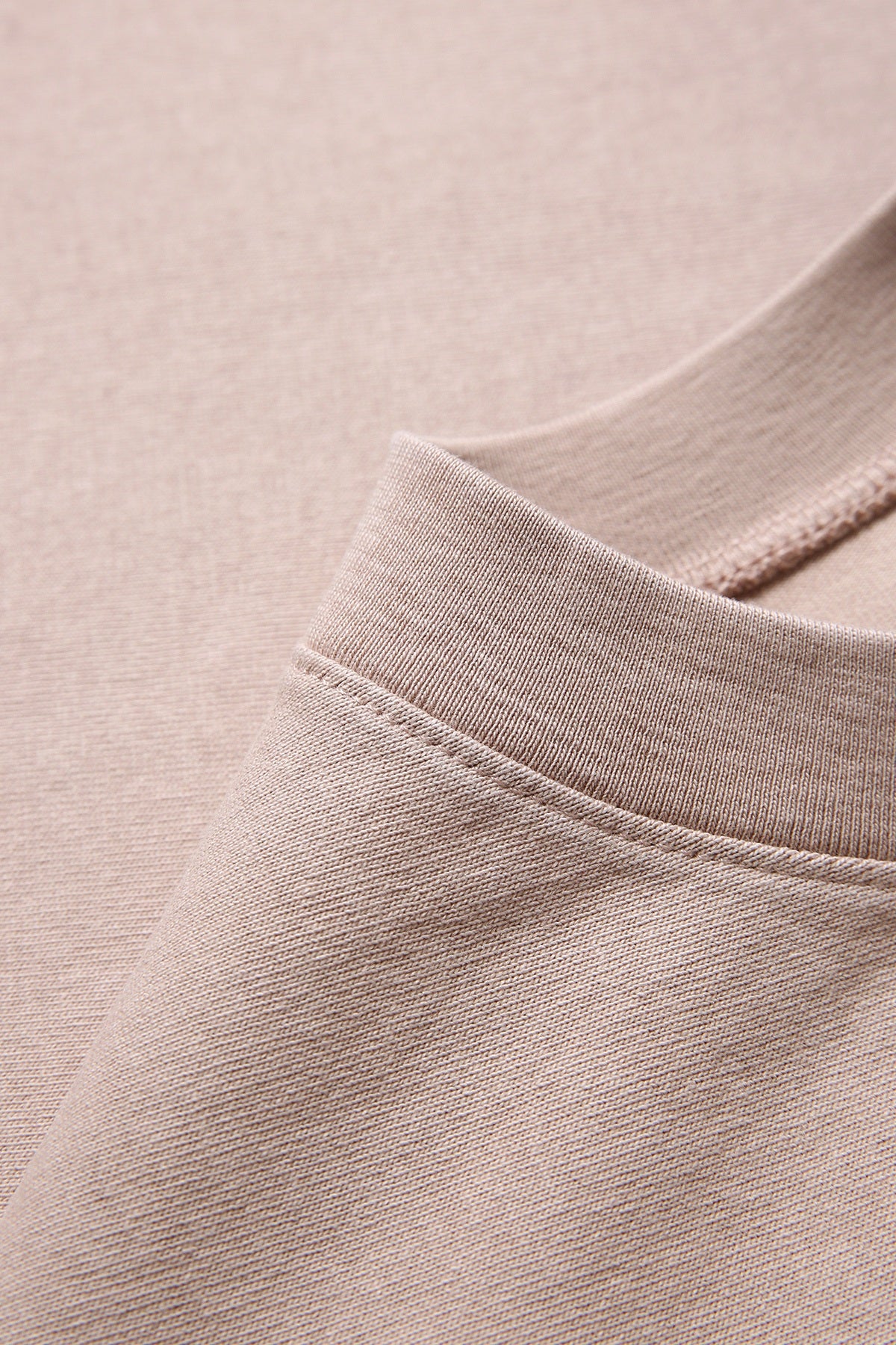 Unisex Heavy Weight Organic Cotton FADED Oversize Tshirt - Peach Faded - View