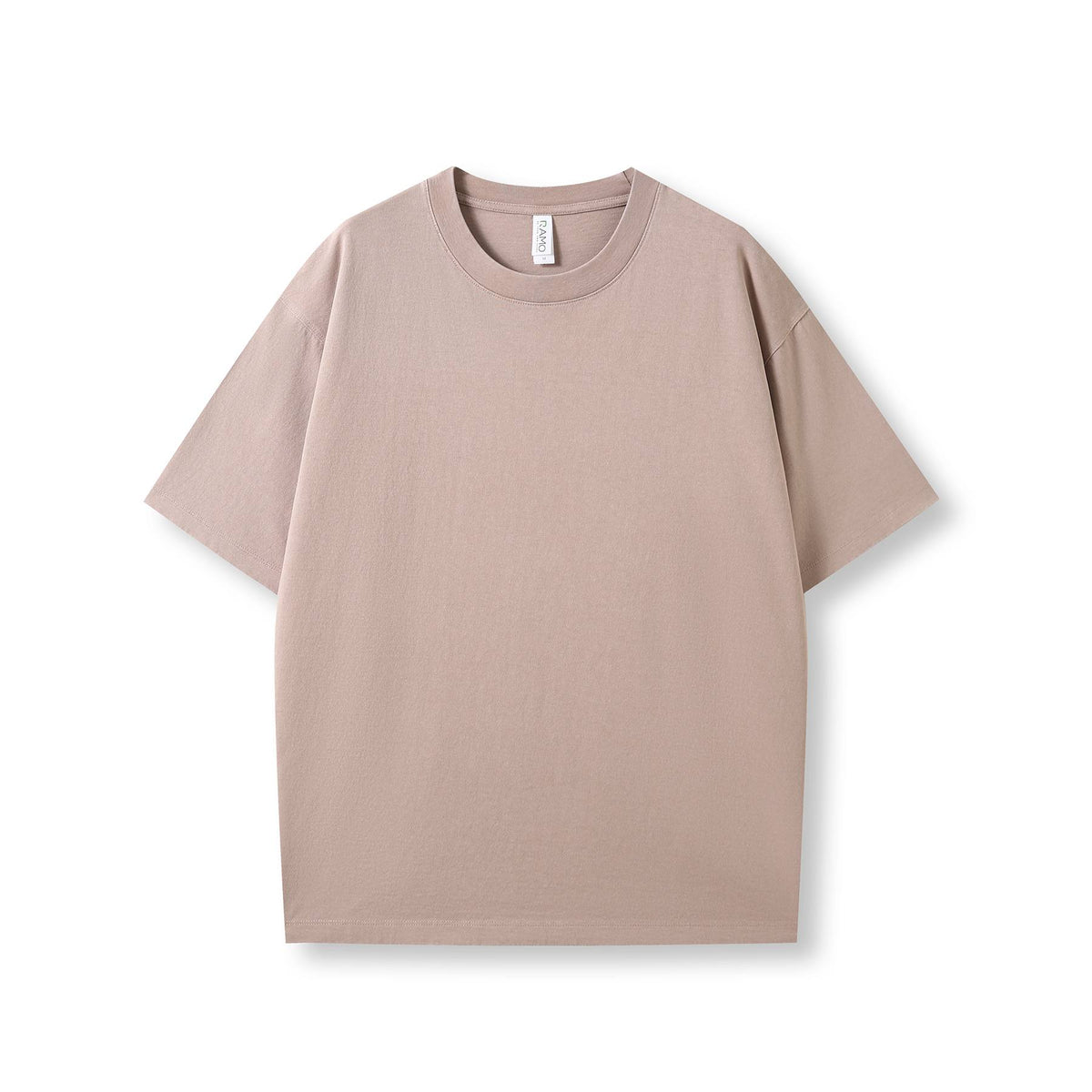Unisex Heavy Weight Organic Cotton FADED Oversize Tshirt - Peach Faded - Front