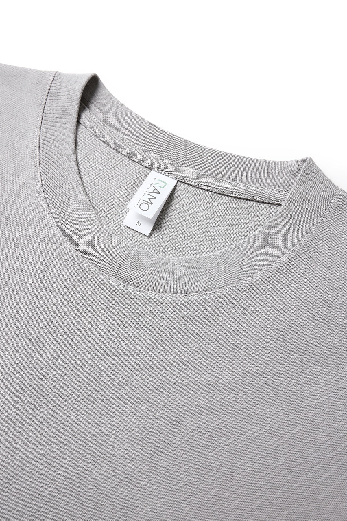 Unisex Heavy Weight Organic Cotton FADED Oversize Tshirt - Stone Grey Faded - View